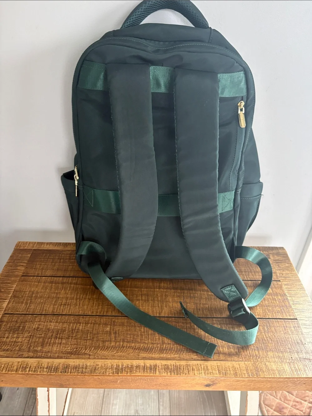 Lovevook Women’s Green Backpack with Gold Hardware